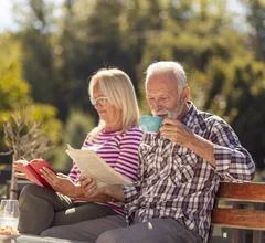 old elderly couple coffee drink retired love romance man