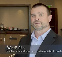 Wes Folds, nuclear/PET clinical specialist, Intersocietal Accreditation Commission (IAC), discusses radiotherapy theranostics program accreditation at the Radiology Business Management Association (RBMA) 2025 meeting. #RBMA #SNMMI
