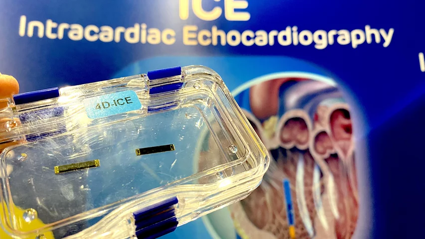 Intracardiac echo transducers made by Eintik OEM at RSNA 2024.