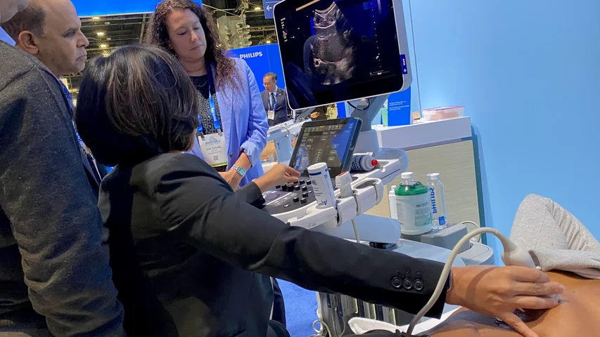 Abdominal Ultrasound Philips Epic RSNA 2024. Photo by Dave Fornell