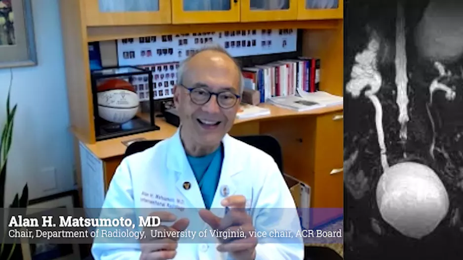 Alan Matsumoto explains gadolinium as substitute for iodine contrast during shortage
