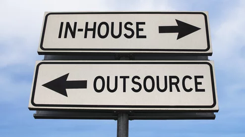 outsource in-house 