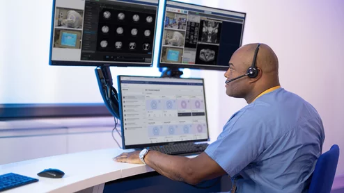technologist remote scanning Philips Radiology Operations Command Center ROCC
