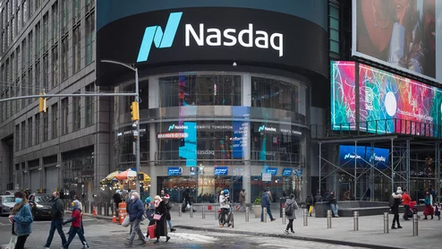 nasdaq stock market trading wall street