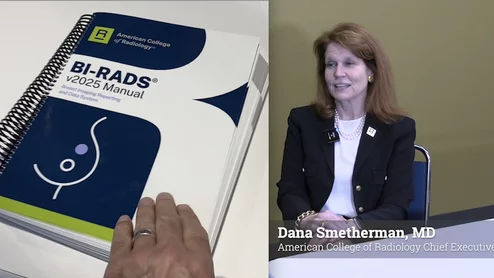 American College of Radiology (ACR) Chief Executive Officer Dana Smetherman, MD, explains the highlights of the recent BI-RADS Version 2025 release, which is the first update to BI-RADS in about a decade. #ACR #RSNA #BIRADS