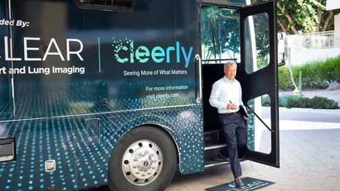 Cleerly mobile CCTA scans