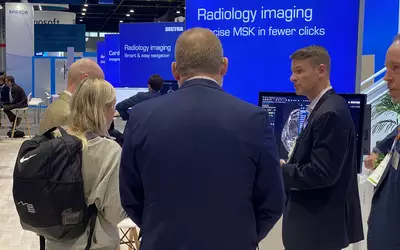 Radiology PACS is part of the Sectra enterprise imaging system at RSNA 2023. Photo by Dave Fornell #RSNA #RSNA23 #RSNA2023