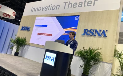 RSNA innovation theater at RSNA 2023. Photo by Dave Fornell. #RSNA #RSNA23 #RSNA2023