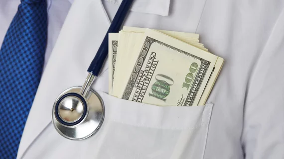 physician money payments dollars