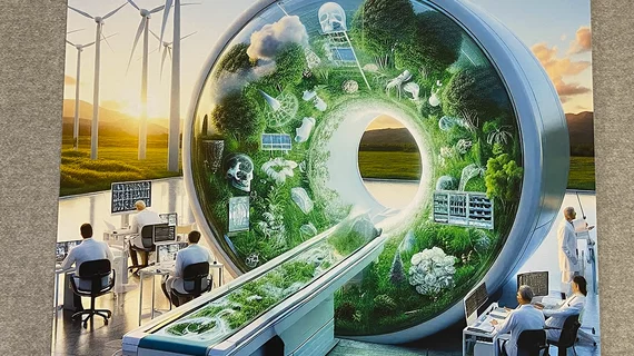 Radiology going green sustainability RSNA 2024 DF art by Suyal. sh Gunjal 2