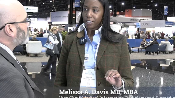Melissa Davis, MD, MBA, Yale University, explains her research into private equity market penetration in radiology. 