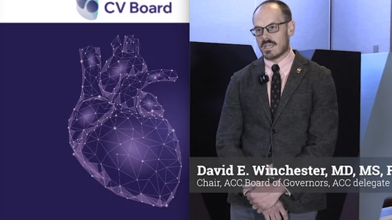 David Winchester, MD, chair of the ACC Board of Governors, professor of cardiology and radiology at the University of Florida, explains why the cardiology societies are asking the AMA to get involved in dispute over denial of an independent cardiovascular board.