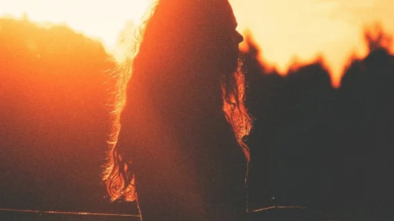 WomanSunset